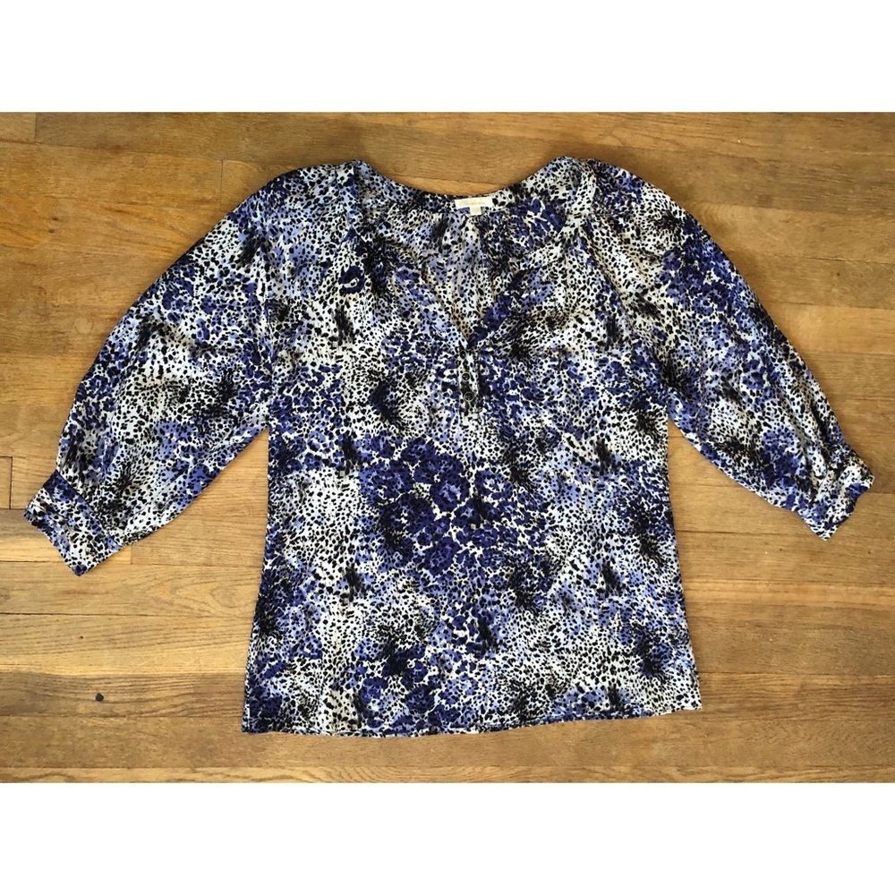 3/4 Sleeve Silk Shoshanna Blouse size 6